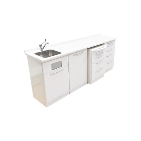 CONJUNTO BASE 4 MODULOS MOBILIARIO CON LAVABBO INTEGRADO