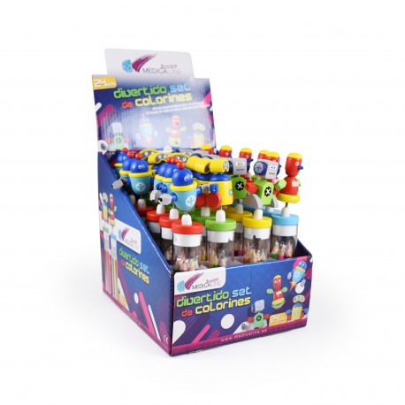 SET LAPICES DE COLORES JUNIOR 24u.