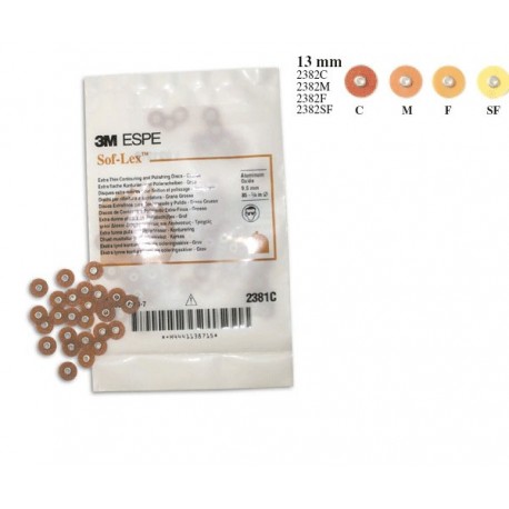 Discos de Pulido Sof-Lex Extrafinos 12,7 mm (85 ud.) - 3M