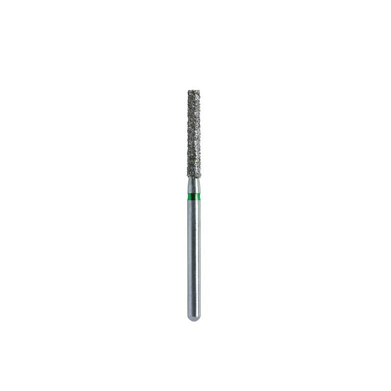 Frese Diamantate Dentali HiHiDental 25 Pezzi &ndash; FG Cilindro Estremit&agrave; Piatta 837/012C &ndash; Grossolana