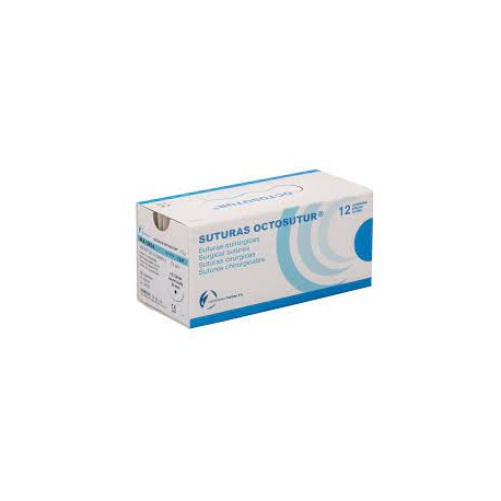 Octosutur: Suturas de Seda de 75 cm - (12 uds) - Clarben