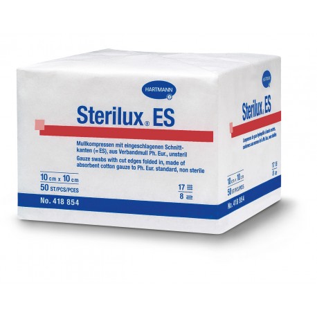 GASA STERILUX HARTMANN 8C 17 h 5x5 cm 100 ud
