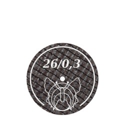 Discos Reforzados con fibra de vidrio 26x0,3 mm-100 unid.