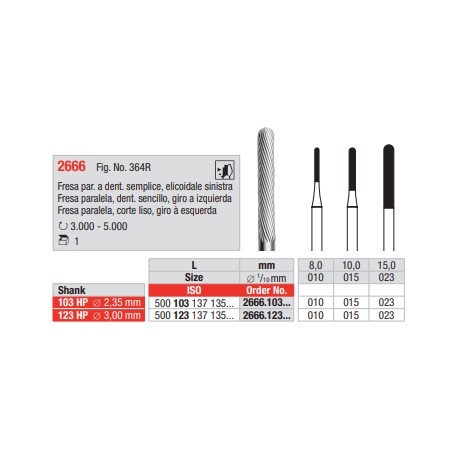 FRESA TECNICA DE FRESADO 7800.103.007 EDENTA - LIQUIDACION