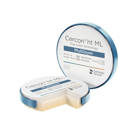 DISCO CIRCONIO CERCON HT TCT 98 18 MM - B1 - DENTSPLY SUPER OFERTA!!