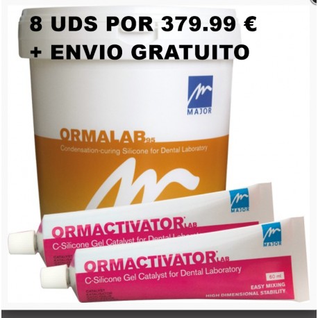 SILICONA ORMAPLUS NEO PUTTY 300 ML + 300 ML- MAJOR