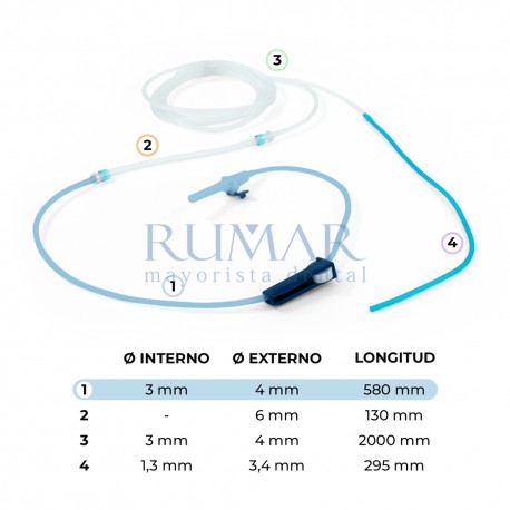 Tubo / Línea de irrigación compatible con motores implantología / cirugía Bien Air | 1 Ud.