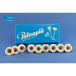 Borregos MBH 30 400  Miniature brushes (HP), cotton yarn, Ø 23 mm - 6 uds POLIRAPID