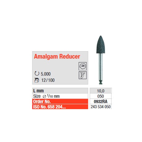 0932RA Pulidor Amalgama Reducer 12 uds - EDENTA
