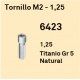 Tornillo M2 - 1,25 Hexágono Interno