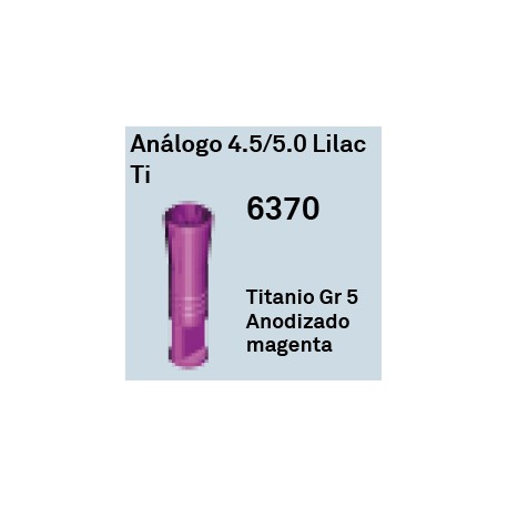 Análogo 4,5/5,0 Lilac Ti Cónica Interna