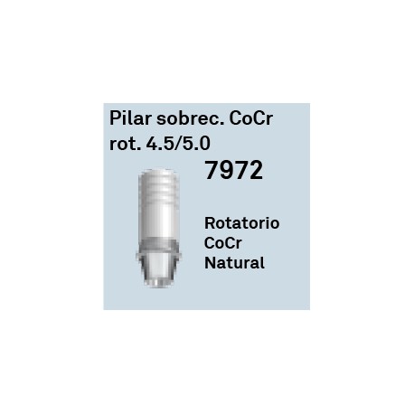 Pilar Sobrec. CoCr Rot. 4.5/5.0 Cónica Interna