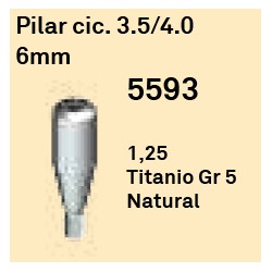 Pilar Cic. 3.5/4.0 - 6 mm Cónica Interna