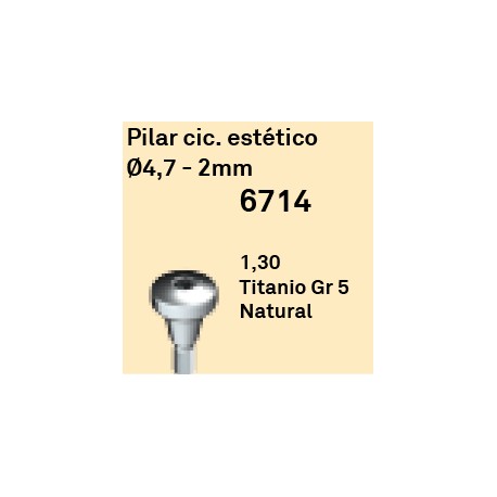 Pilar Cic. Estetico Ø 4.7 - 2 mm Cónica Interna