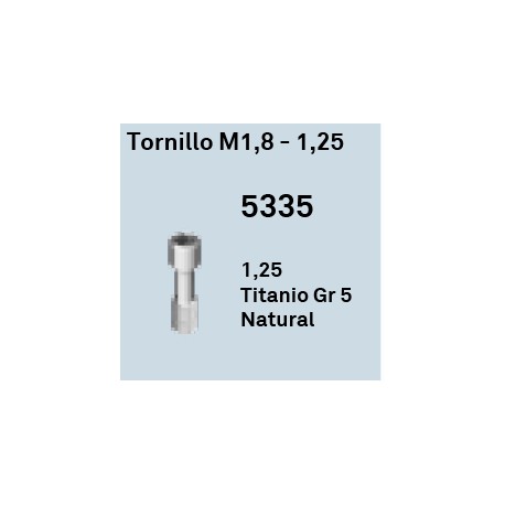 Tornillo M1,8 - 1,25 Hexágono Interno