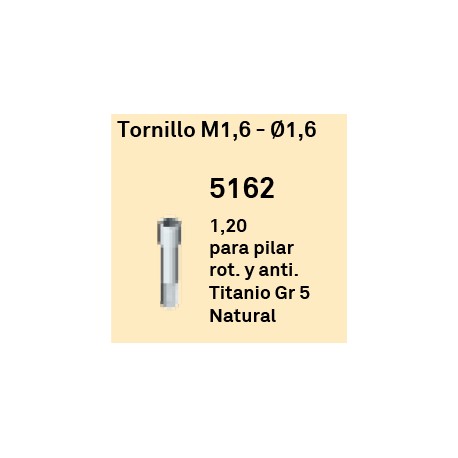Tornillo M1,6 - Ø 1.6 Hexágono Interno