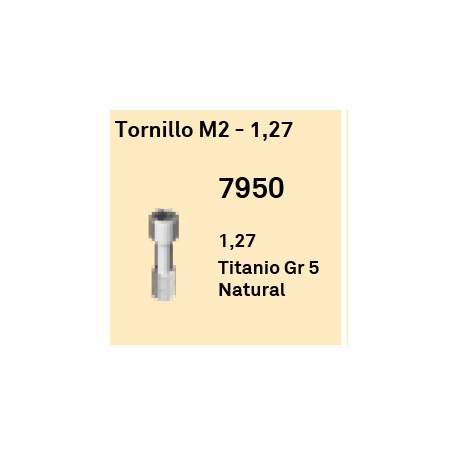 Tornillo M2 - 1,27 Hexágono Interno