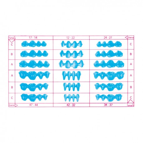 Preformas Cera, Estuche Bloques 18 x 10 u.