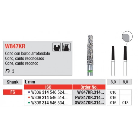 FW847KR.314.016 Grano Fino Envase 3 unid